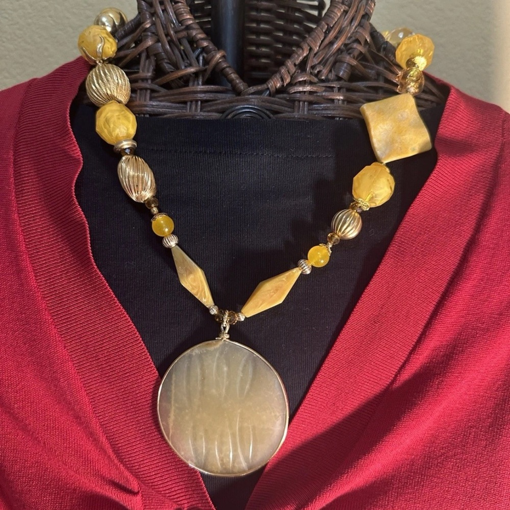 Handmade “Golden Hearth II” - Big Focal & Warm Earth Tones, Autumn Glow Series